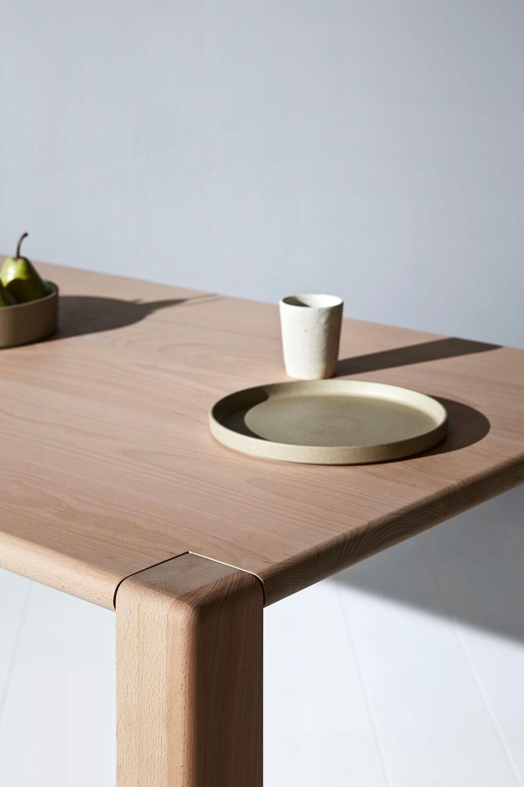 European Beech Dining Table Custom Design Scandinavian Influence